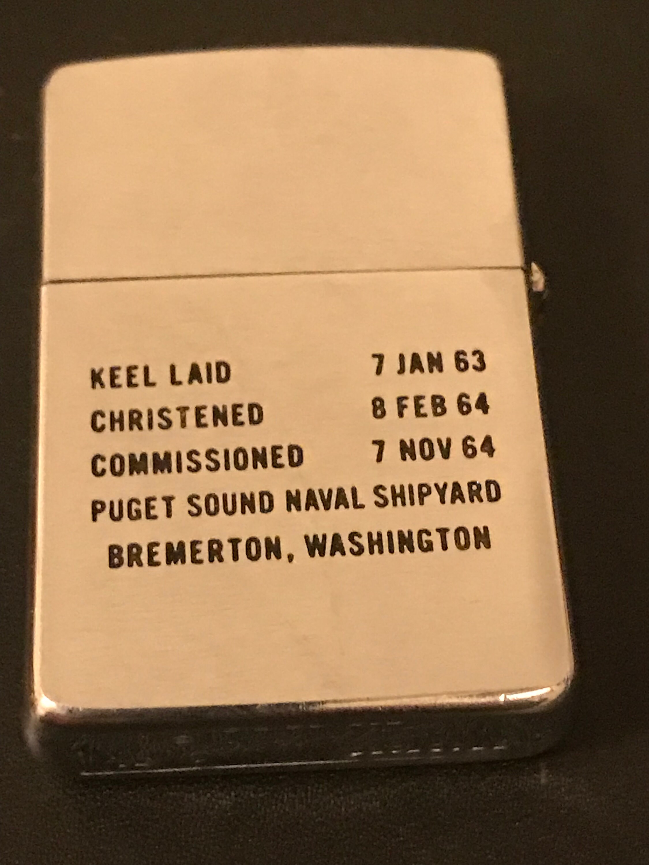 USS Simon Lake Submarine Tender AS-33 Zippo Full Size Lighter