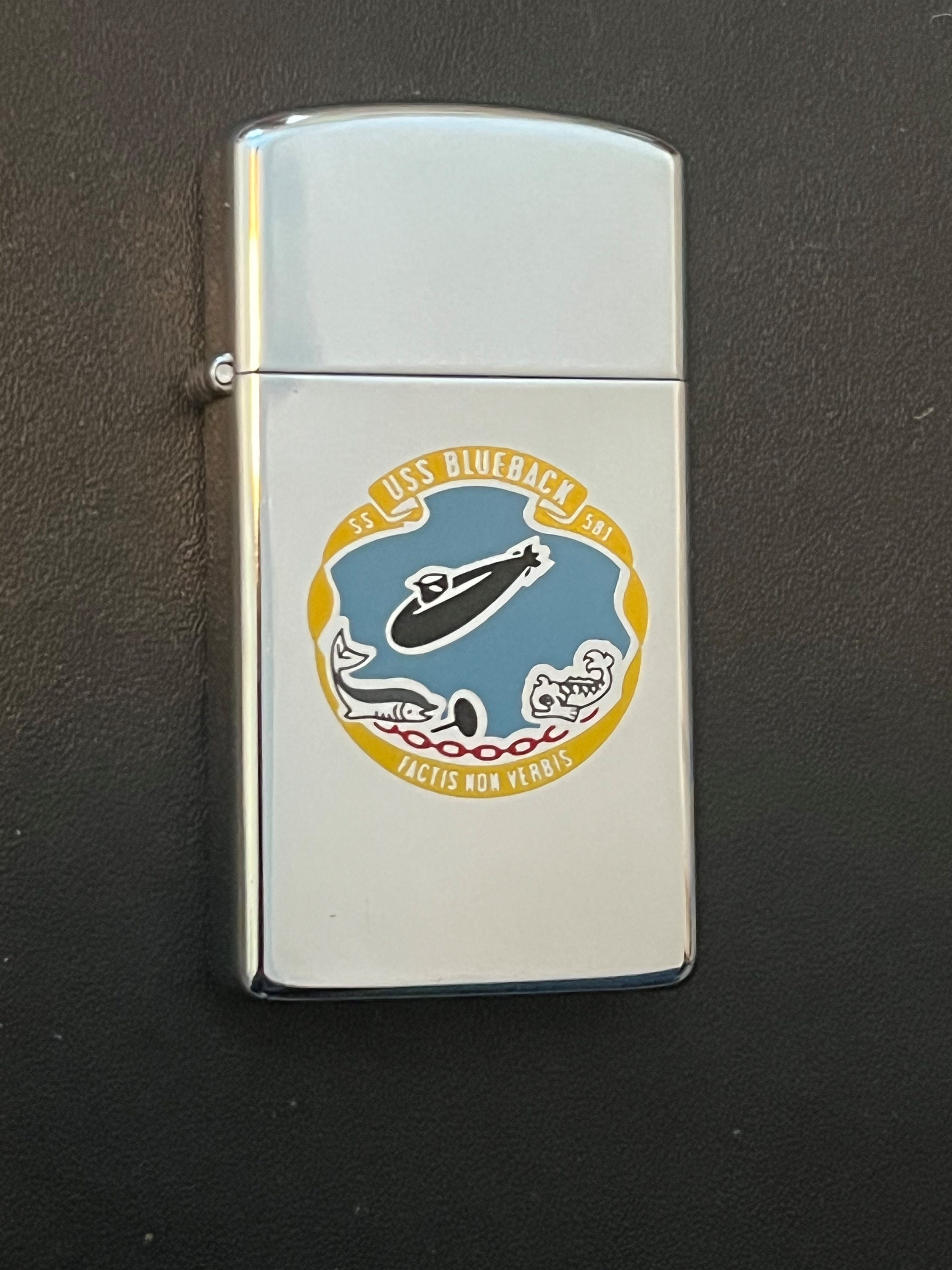 USS Blueback Submarine SS 581 Zippo Slim Lighter- Used 1982 - Etsy