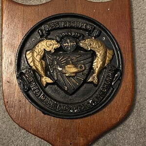 USS Grouper Submarine AGSS 214 Plaster Plaque
