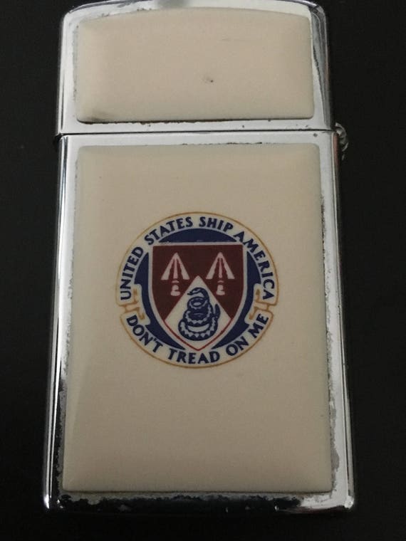USS Zippo 米軍 USS America Aircraft Carrier CV-66 Zippo Slim Lighter
