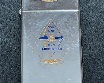 USS Tunny Submarine SSN 682 Zippo Slim Lighter - 1980 USED - Etsy
