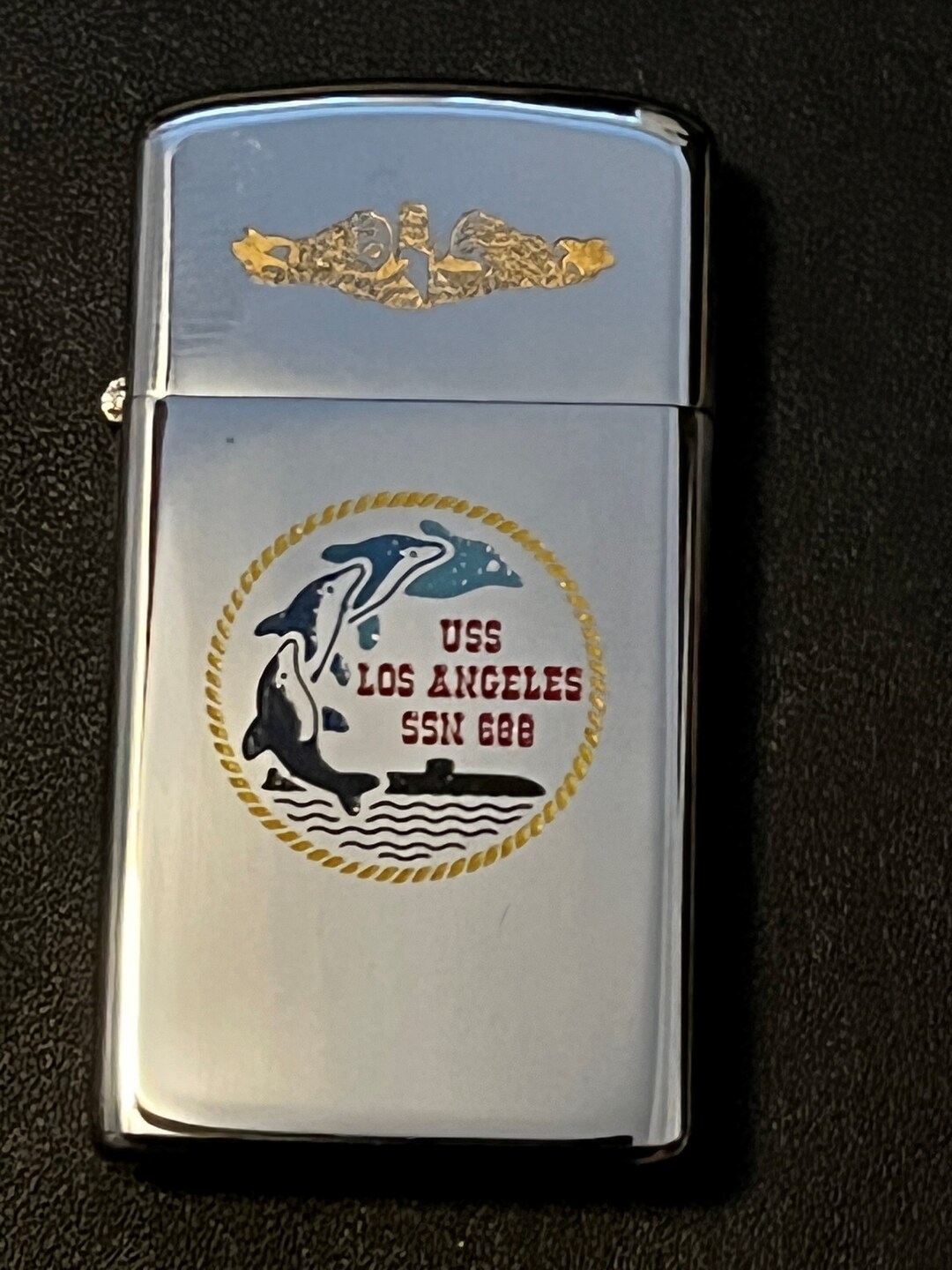 NOS USS Los Angeles Submarine SSN 688 Zippo Slim Lighter New Etsy