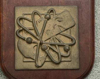 USS Nautilus Submarine SSN 571 Brass Plaque