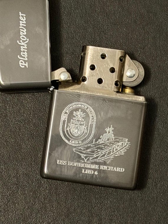 NOS USS Bonhomme Richard Amphibious Assault Ship LHD 6 Zippo Full