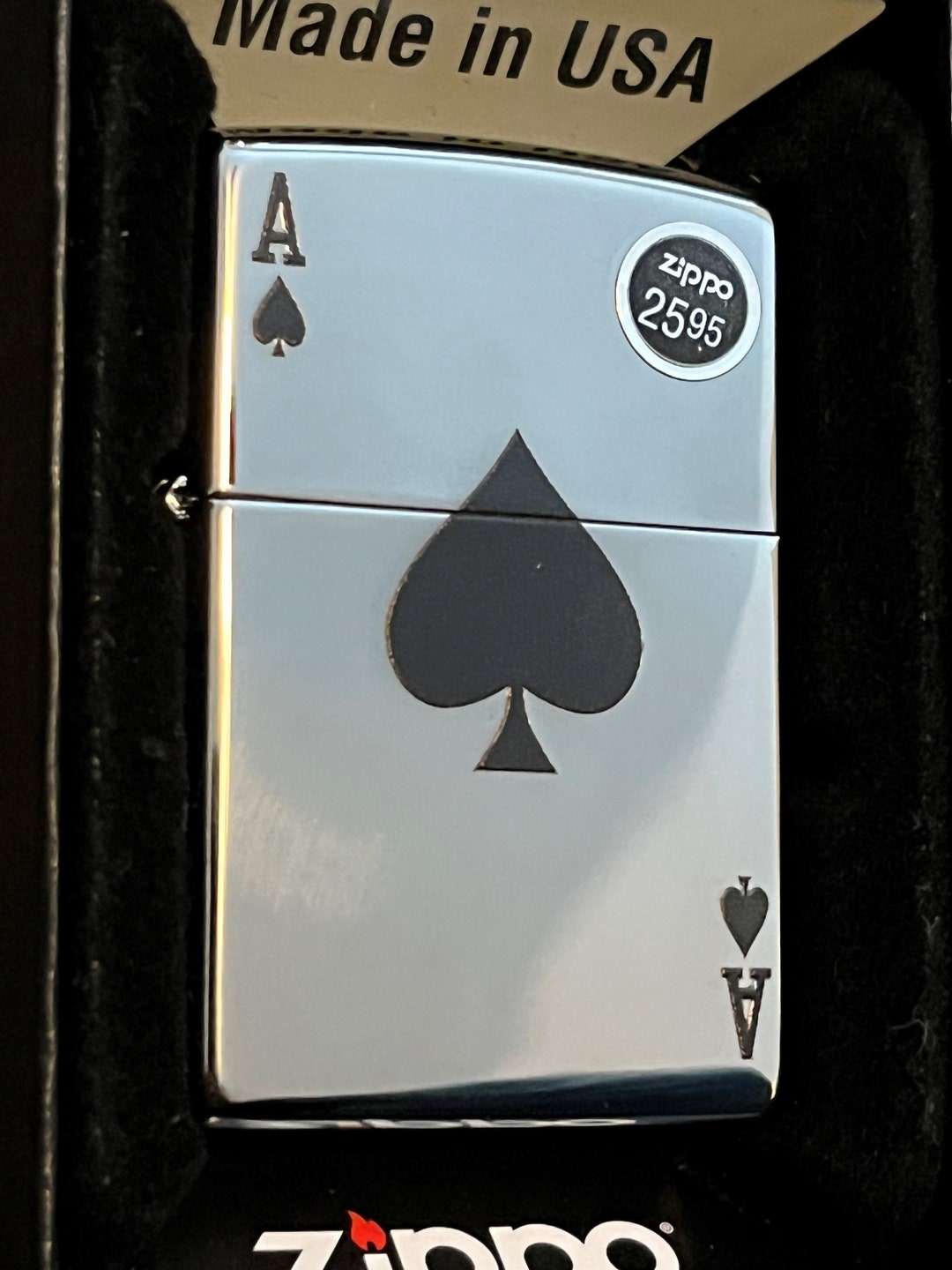 Ace of Spades Zippo Full Size Lighter NEW Etsy