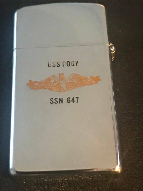 NOS USS Pogy Submarine SSN 647 Zippo Slim Lighter - 1983 New - Etsy