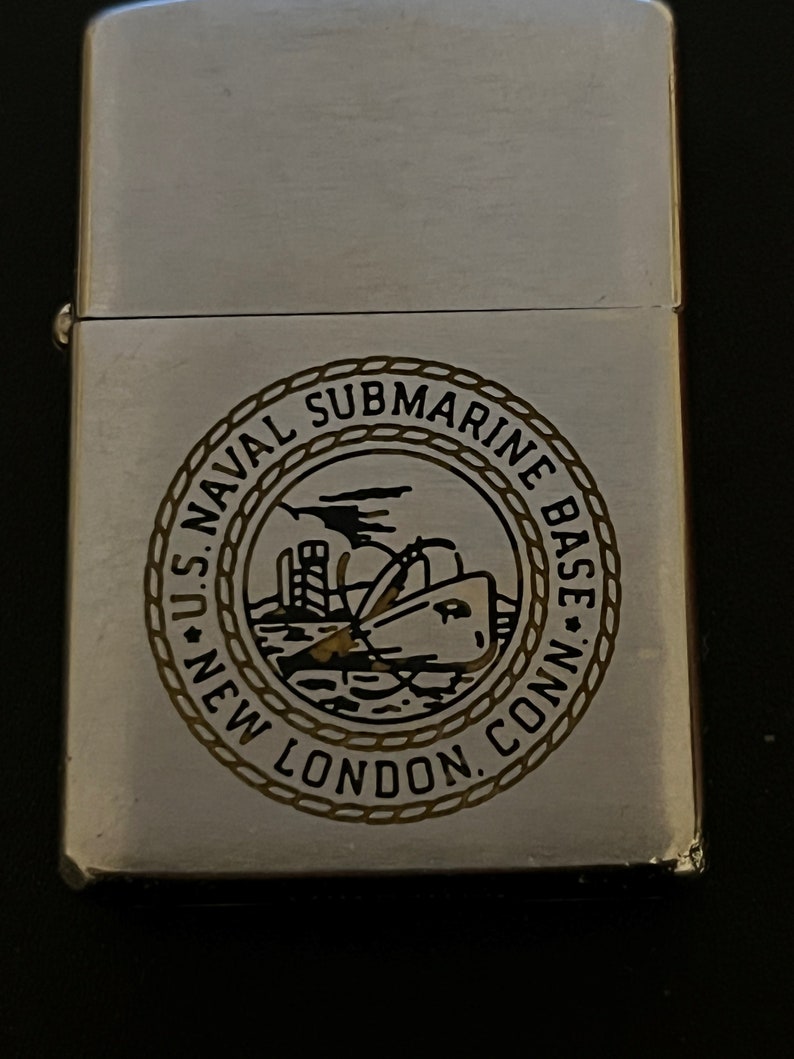 Naval Submarine Base New London Seal Zippo Full Size Lighter Etsy