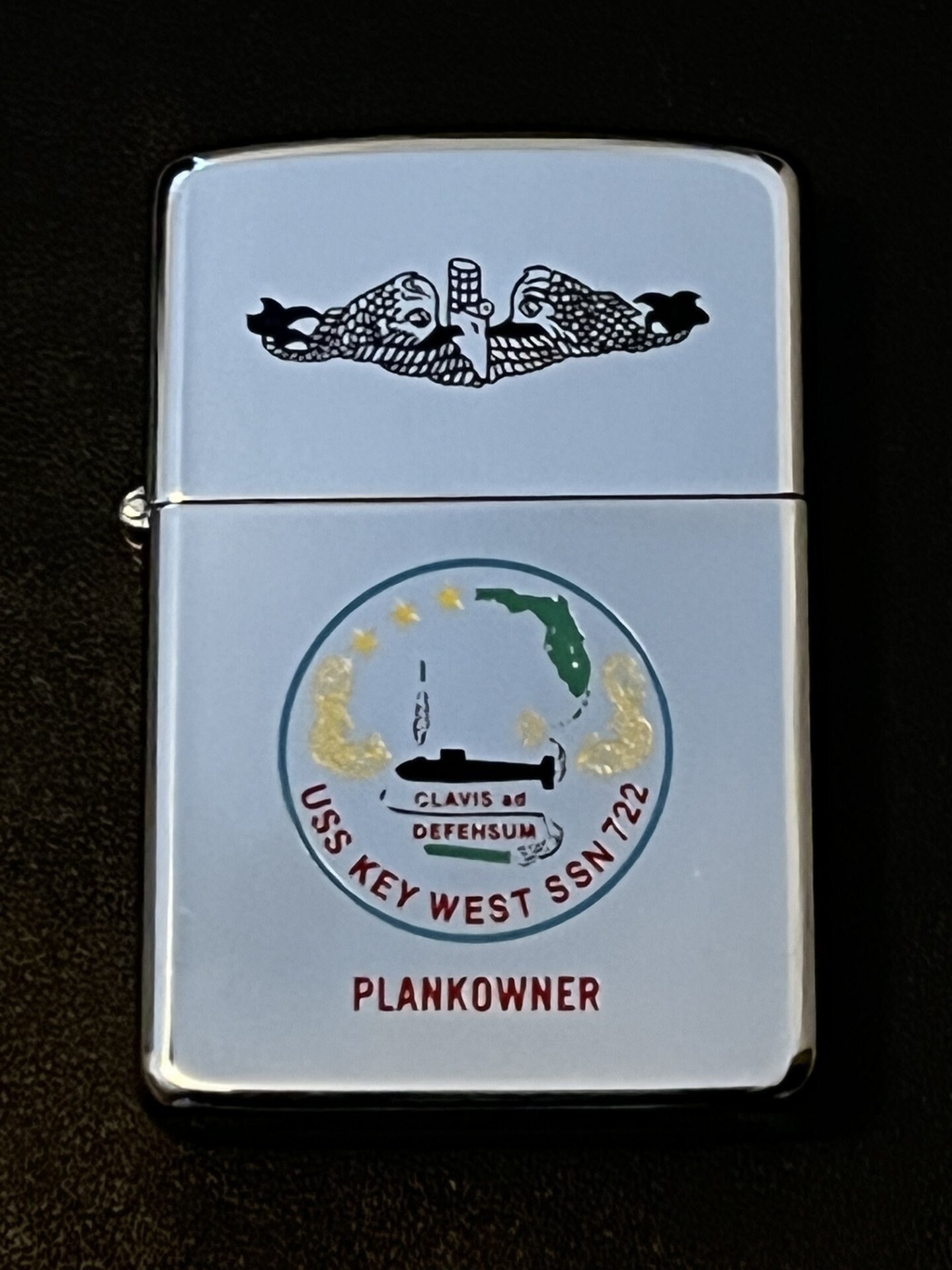 NOS USS Key West Submarine SSN 722 Zippo Full Size Lighter 