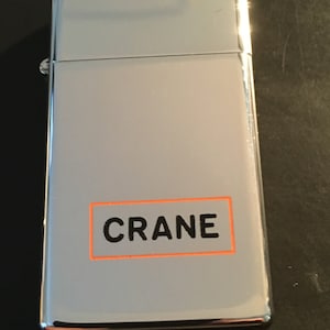 NOS Crane Company Zippo Slim Lighter - 1974