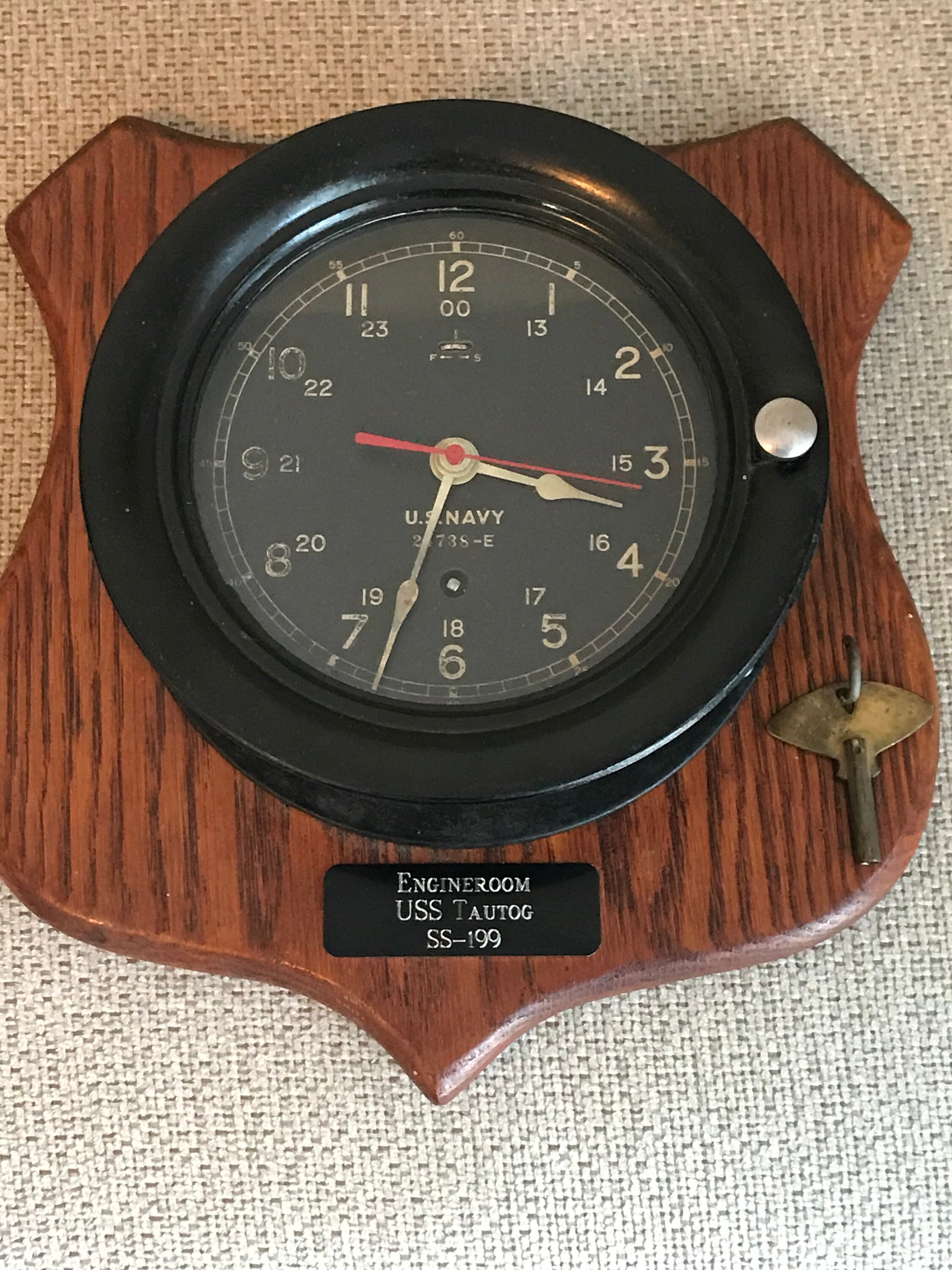 US Navy Clock Seth Thomas Deck Clock Circa 1940 Recent Repair/cleaning