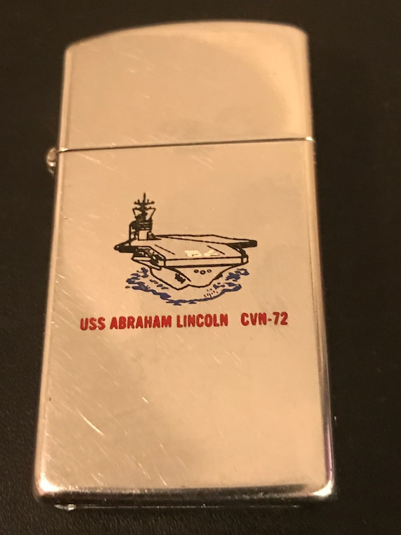 USS Abraham Lincoln Nuclear Aircraft Carrier CVN-72 Zippo Slim 