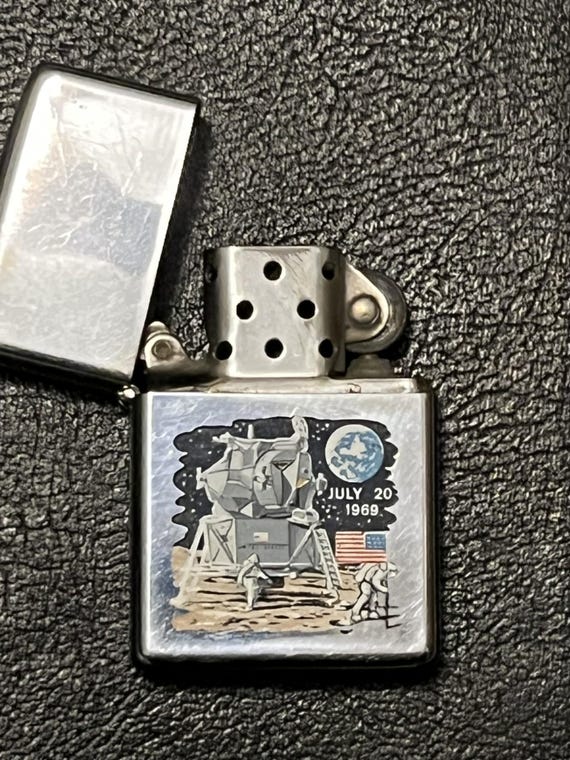 NASA Apollo Lunar Landing Zippo Full Size Advertising Lighter