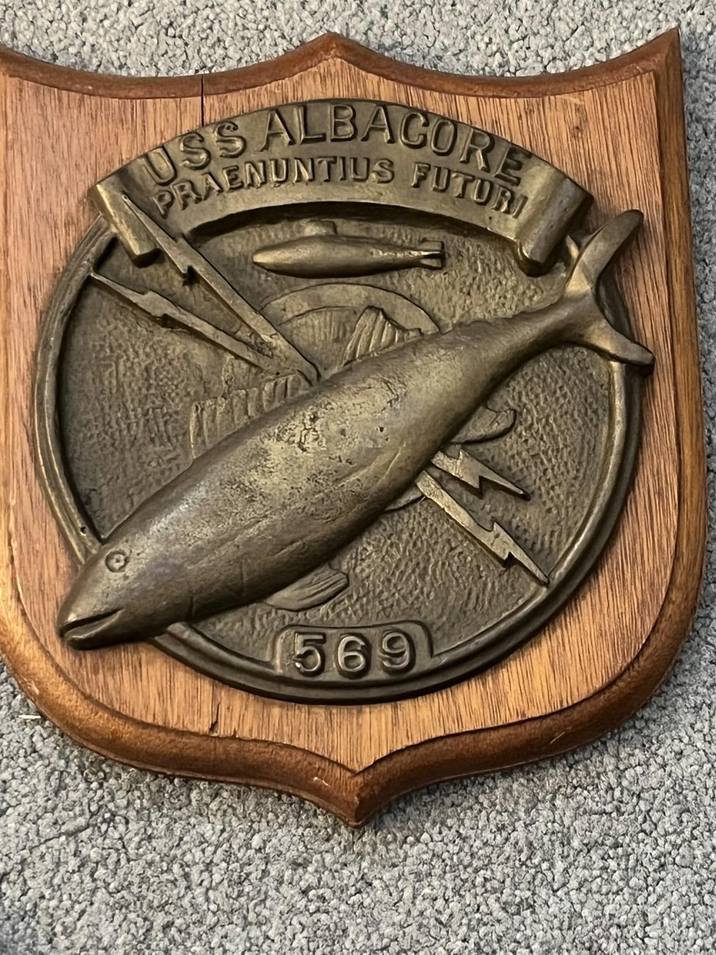 USS Albacore Submarine AGSS 569 Brass Plaque - Etsy