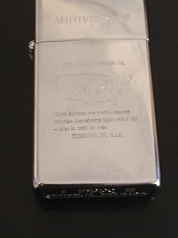 Zippo 60th Anniversary 1992 - Slim Zippo Lighter - Used 1991