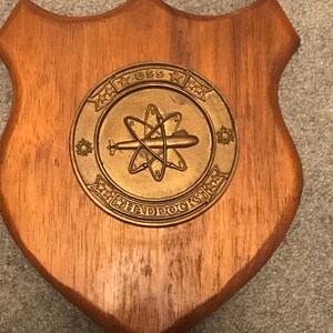 USS Haddock Submarine SSN 621 Brass Plaque