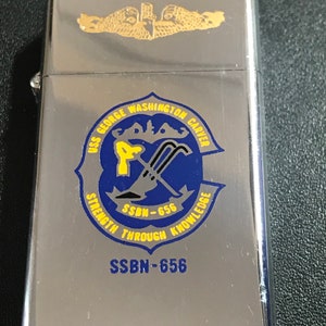 NOS USS George Washington Carver Submarine SSBN 656 Zippo Slim