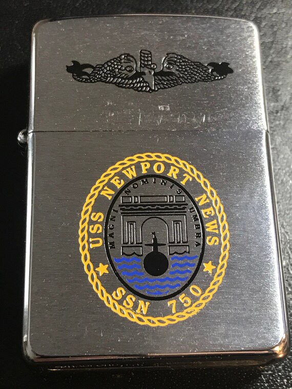 NOS USS Newport News Submarine SSN 750 Zippo Full Size Lighter