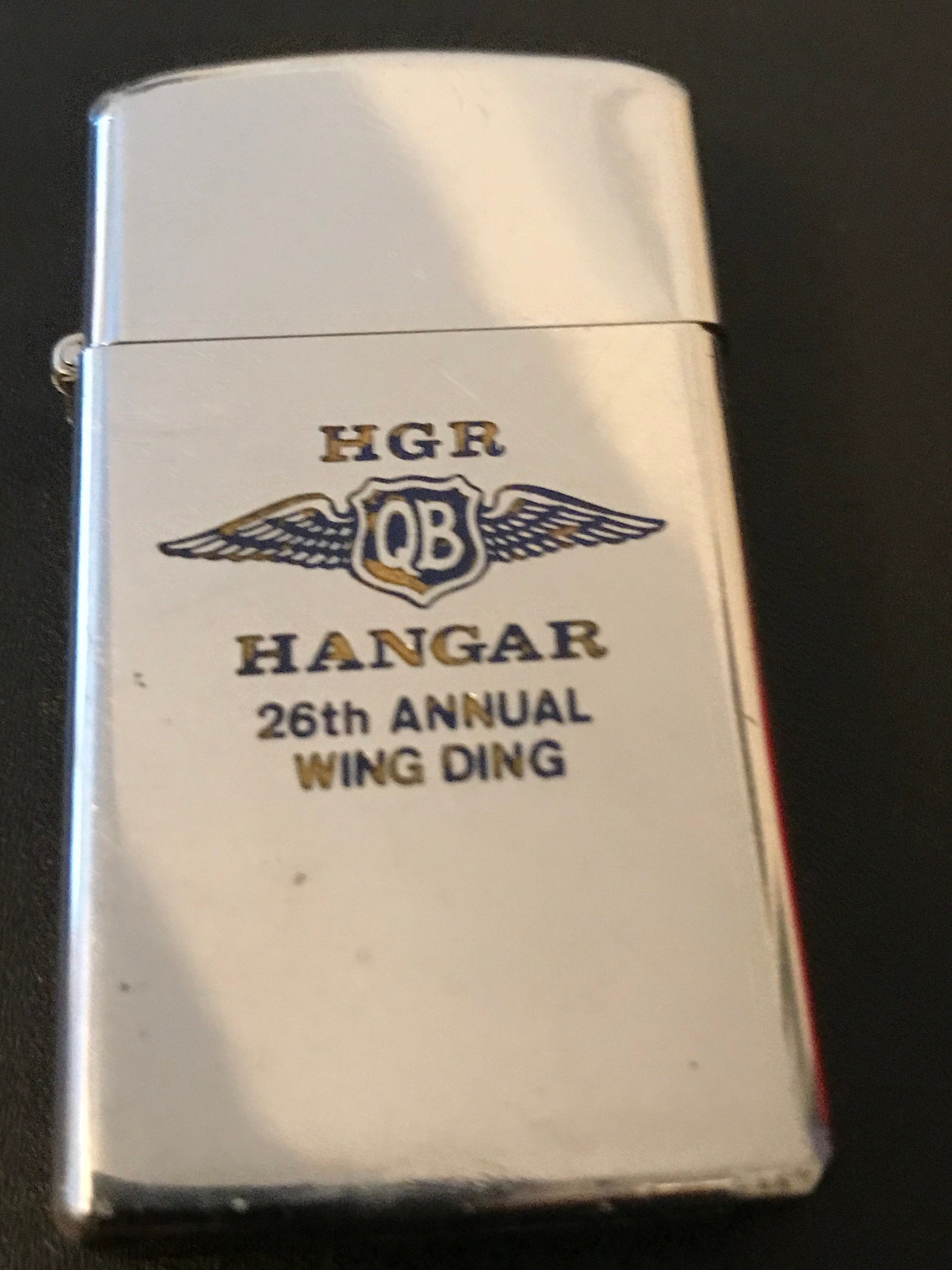 Quiet Birdmen QB HGR Hangar 26th Annual Wing Ding Zippo Slim - Etsy Israel