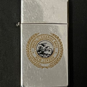 Naval Submarine Base New London Seal Zippo Slim Lighter