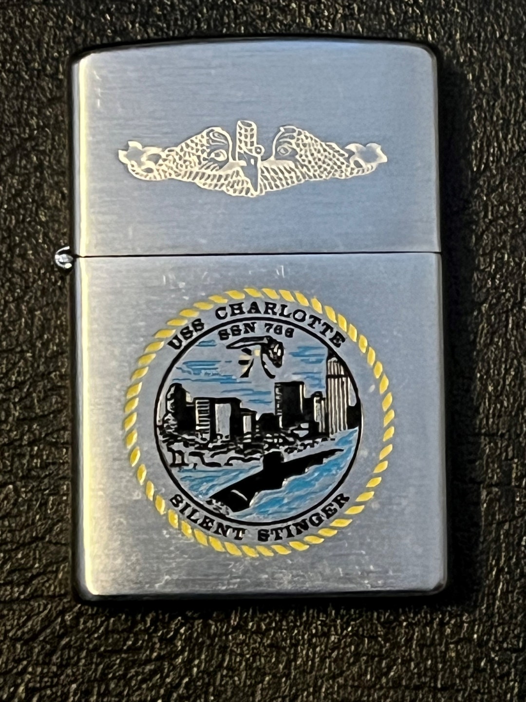 NOS USS Charlotte Submarine SSN 766 Full Size Zippo Lighter Etsy