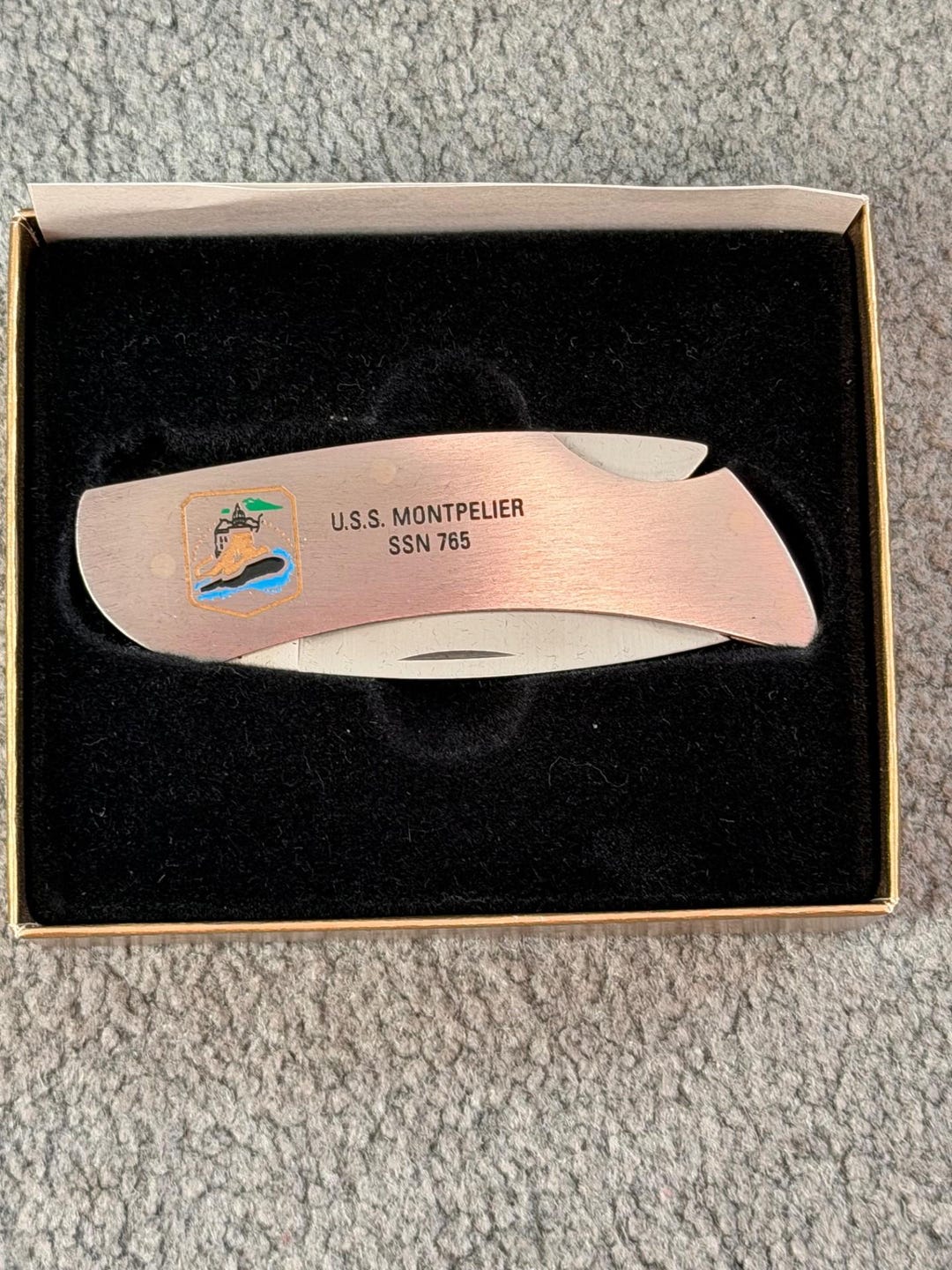 USS Montpelier Submarine SSN 765 Zippo Knife - New in Box - Etsy