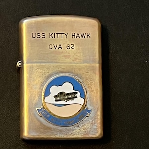 USS Kitty Hawk Aircraft Carrier CV-63 Prince &#39;Rocky&#39; Lighter - Used