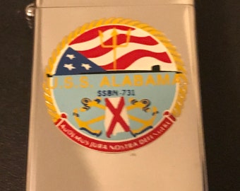 NOS USS Alabama Submarine SSBN 731 Zippo Slim Lighter 1989 - Etsy