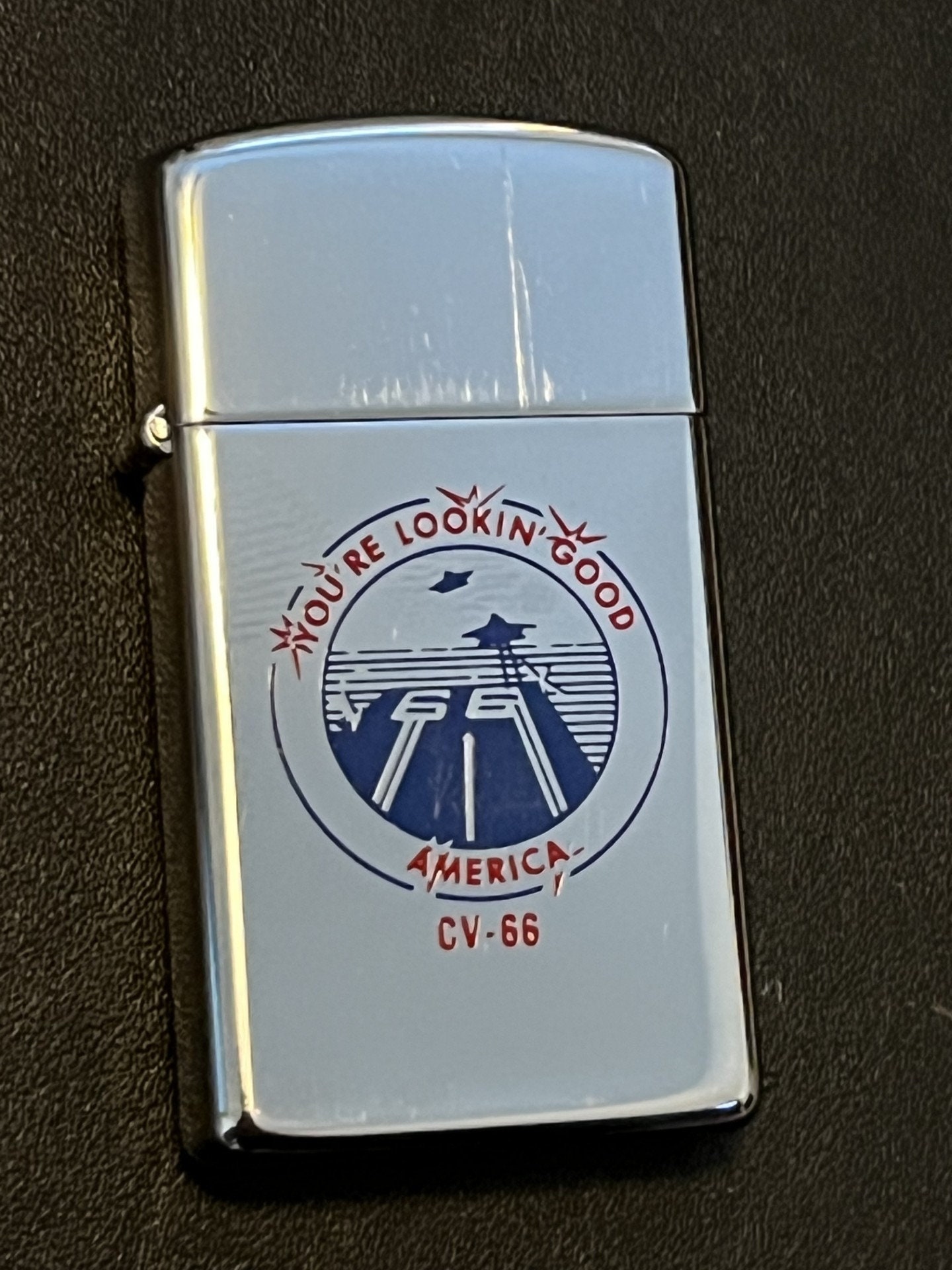 USS America Aircraft Carrier CV-66 'lookin' Good' Zippo Slim