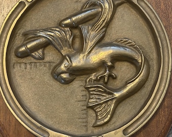 USS Clamagore Submarine SS 343 Brass Plaque