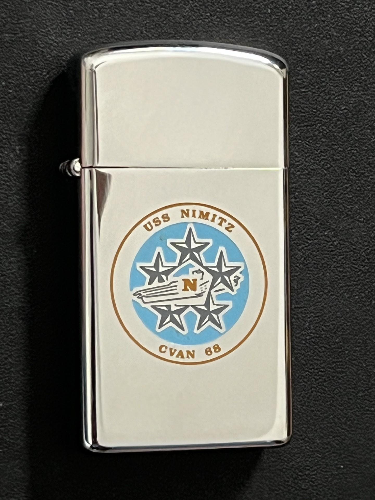 NOS USS Nimitz Nuclear Aircraft Carrier CVAN-68 Plank Owner Zippo