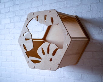 Cat Hexagon shelves, Cat wall furniture, Cat condo