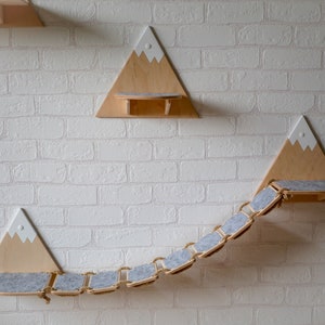 Cat Wall Bridge with Mountain Design Cat wall Furniture