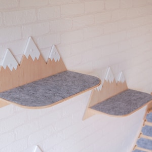 Cat shelf wall furniture with felt