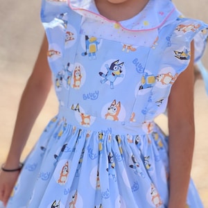 Bluey Girls ruffle dress