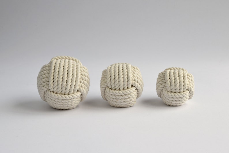 Monkey Fist Nautical Knot Decorative Rope Ball Nautical Rope Etsy