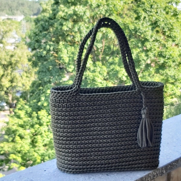 Sac fourre-tout, sac à bandoulière au crochet, sac de plage d'été au crochet