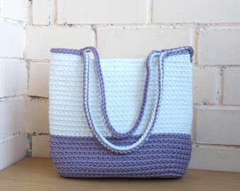 Bolsa de praia de crochê para o verão
