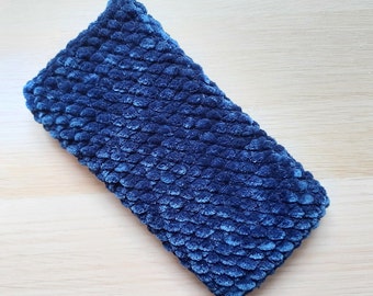 Soft and gentle crochet iPhone pouch, Crochet phone case