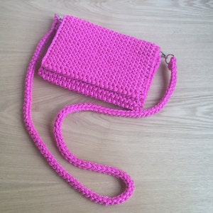 Knit Purse, Crochet Festival Bag, cross body purse, mini cross body bag image 2