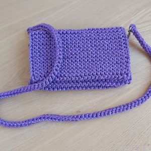 Knit Purse, Crochet Festival Bag, cross body purse, mini cross body bag image 3