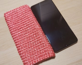 Phone sleeve, Crochet IPhone cover, Knit Phone case, Handmade smart phone sleeve, Phone sock