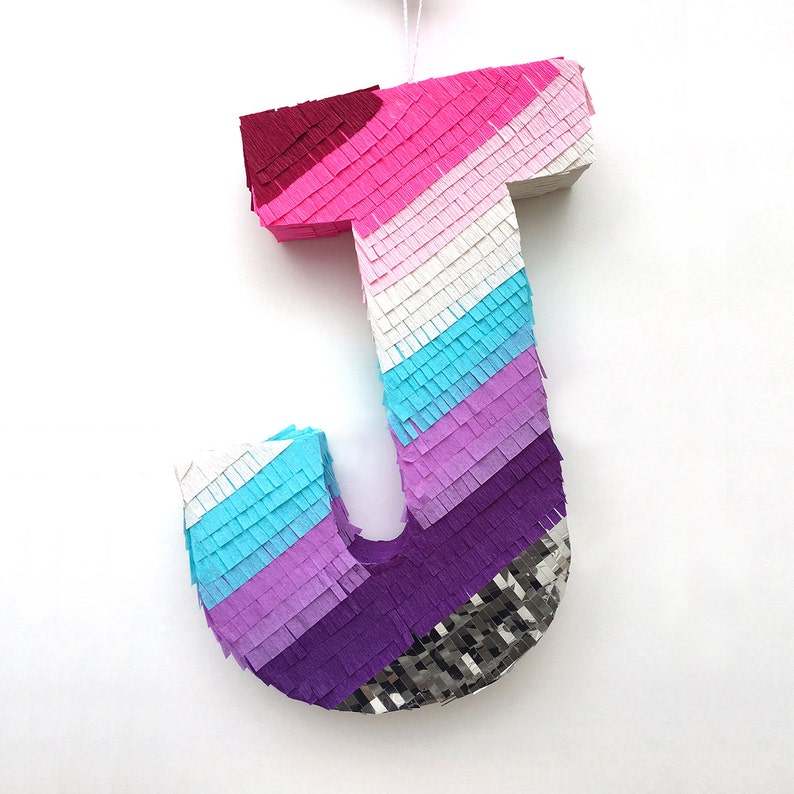 Custom Letter J Pinata Etsy