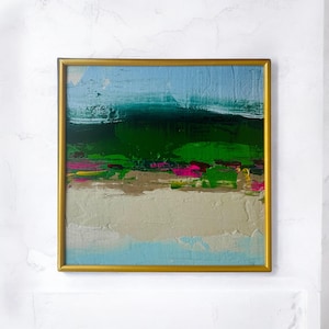 Original Art Mini Painting / Mini Art / Small Art / Framed Print / Vintage Print / Still Life / Ocean / Coastal Art / Sara Beckley