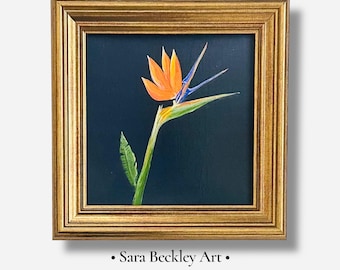 BIRD OF PARADISE Original Wall Art Print - Coastal Neutral Decor - Square Art Print - Framed Print - Anthropologie Artist