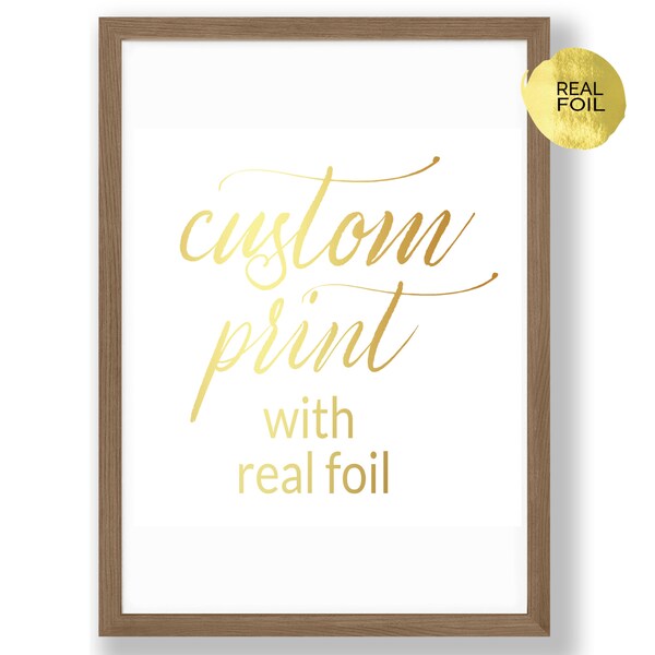 Gold Foil Print Etsy Australia