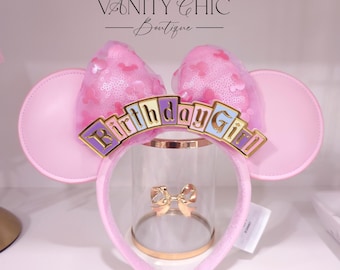 Birthday Girl Charm for Park Ears/ Headband