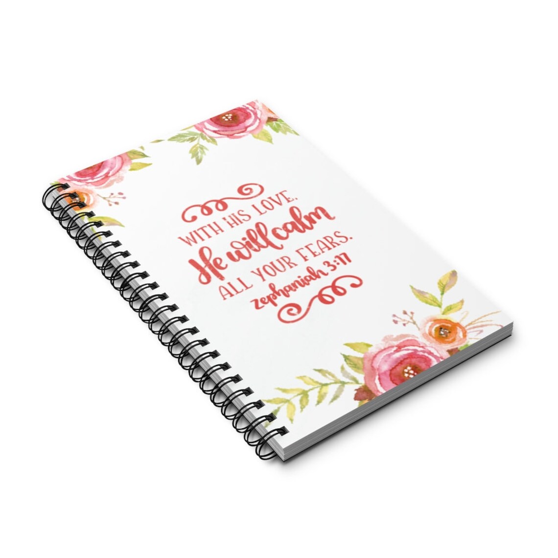 Bible Verse Cute Notebook Spiral A5 Lined Notebook Travel Etsy