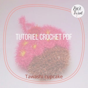 Washable sponge crochet tutorial / tawashi cupcake