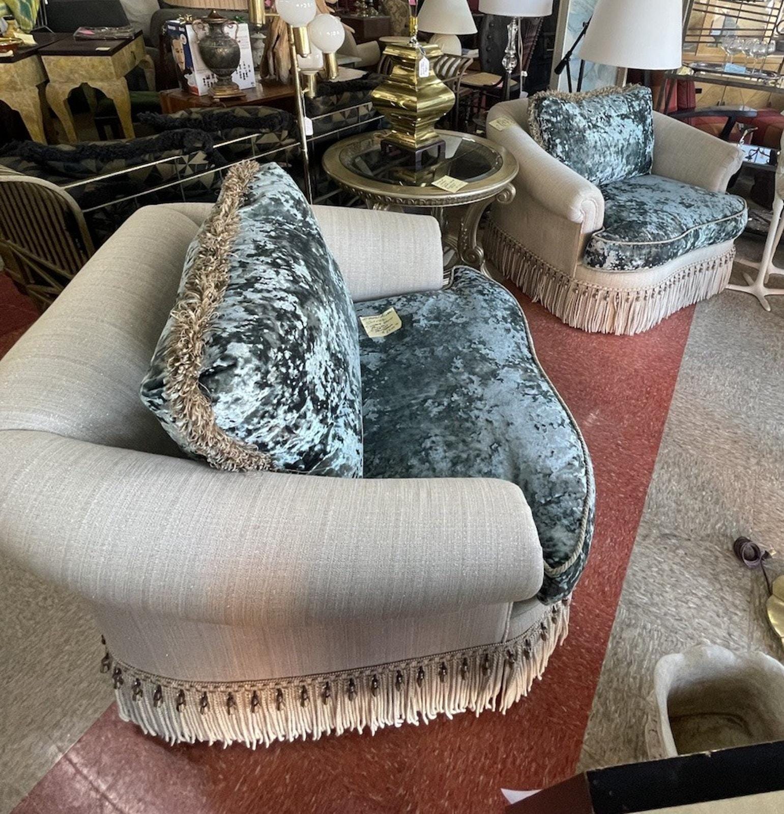 Ethan Allen Upholstered Dining Chairs - Etsy