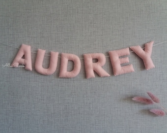 Name bunting - Custom name banner - Name banner for nursery - Name garland - Personalised name bunting - Name garland nursery - Felt name
